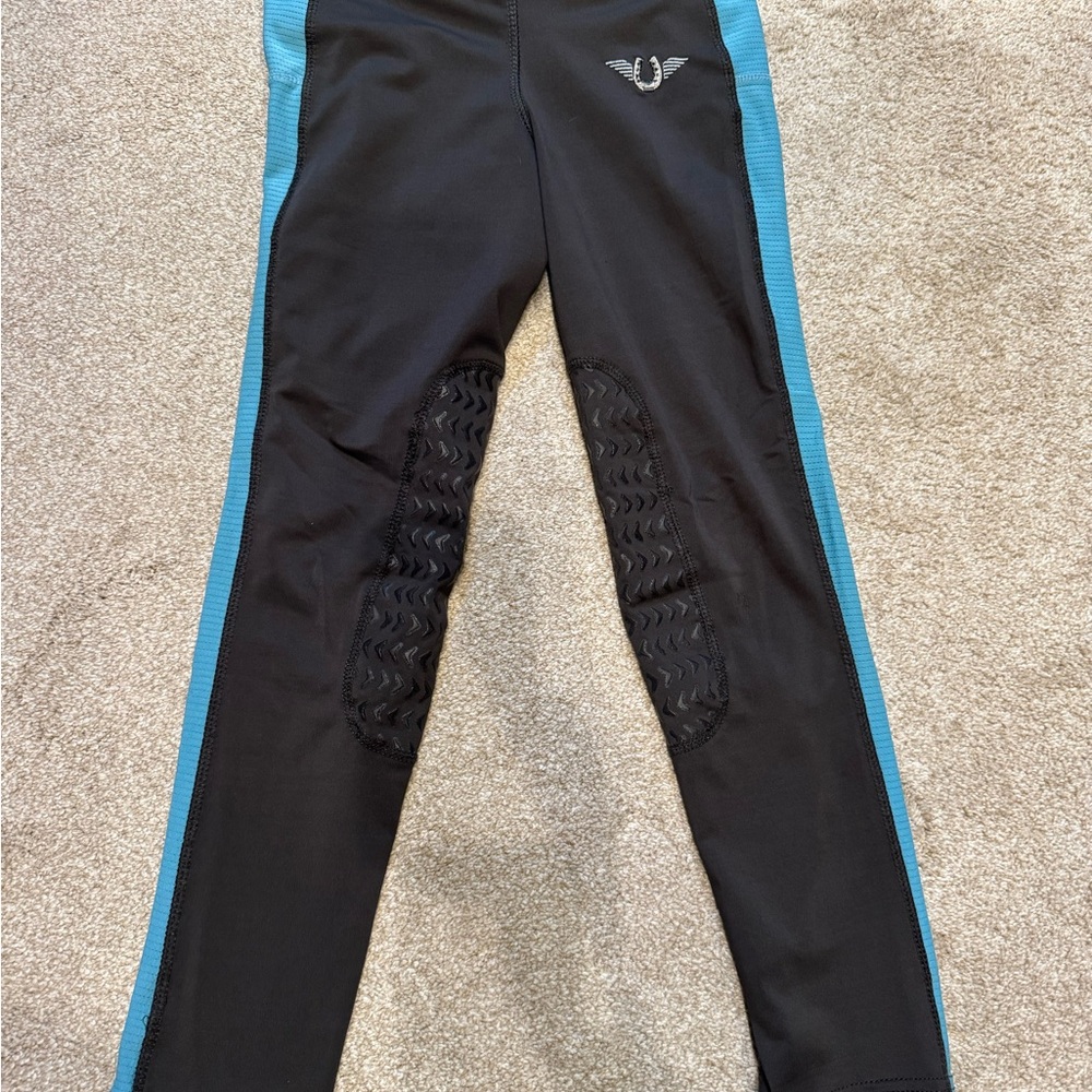 Kids Black and Blue Athletic Bottoms